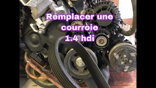 Comment remplacer une courroie 1.4 HDI Peugeot/Citroën