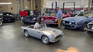 Aston Martin DB5 Junior Car Drive and Aston Martin DB5C. Father and Son.