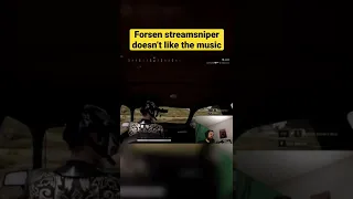 Forsen streamsniper doesn’t like the music #shorts #twitch #forsen #forsenclips #pubg #stream #clips