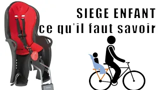 Siège enfant vélo. Votre enfant pourrait être en DANGER et vous ne le savez pas!!!!