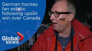 Pyeongchang 2018: German hockey fan tries not to rub it in after beating Canada