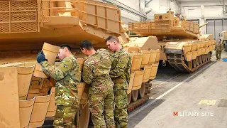 Finally! The US Army Upgrades Their Large M1 Abrams Tanks with New Armor Plates