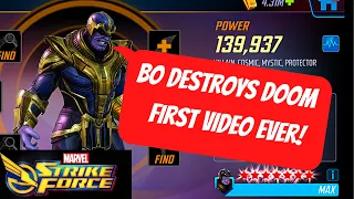 Black Order destroys Doom in arena -MSF - Marvel Strike Force