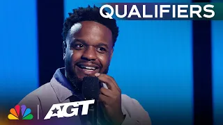 Comedian Barry Brewer Jr. shares HILARIOUS stories of married life! | Qualifiers | AGT 2023