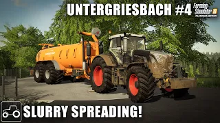 Spreading Slurry, Planting Corn & Spraying Crops, Untergriesbach #4 Farming Simulator 19 Timelapse