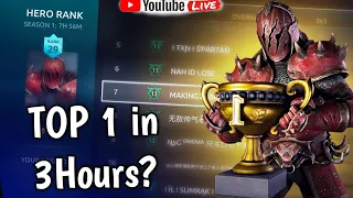 [Failed Attempt 4🥲] Can I Take Ironclad To #1 In The Last 3 Hours?  - Shadow Fight 4 Arena