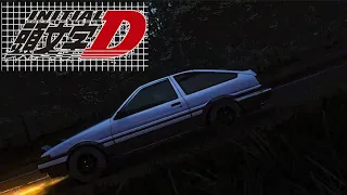 Initial D First Stage opening Scene (Assetto Corsa) (4k) (SUB)