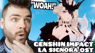 First Time Hearing La Signora Battle Theme [All Phases] | GENSHIN IMPACT OST | REACTION