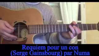 Requiem pour un con (Serge Gainsbourg) reprise à la guitare 1968