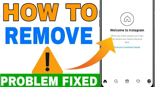 How to Remove Welcome to Instagram || How to Fix welcome to instagram problem 2022