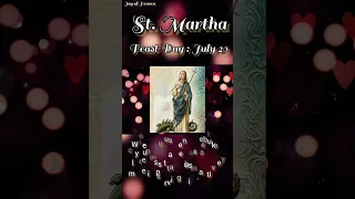 Miracle Novena to ST. MARTHA : Day 1 || Feast Day : July 29