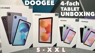 DOOGEE Tablets UNBOXING - Von Größe S-XXL  4 Tablets auf einmal!!