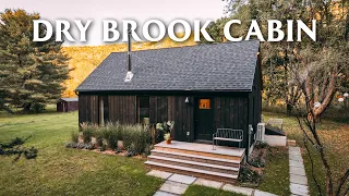Scandinavian Dry Brook Cabin Airbnb! // Modern Cabin on the River FULL TOUR!