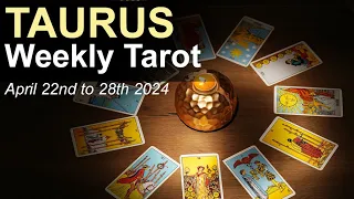 TAURUS WEEKLY TAROT READING "A GIANT LEAP OF FAITH TAURUS" April 22nd to 28th 2024 #weeklytarot