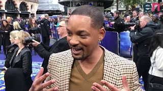 Will Smith chats turning BLUE for Aladdin
