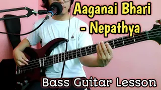 Nepathya - Aaganai Bhari Bass Guitar Lesson | Nepali Bass Guitar Lesson | Joel magar