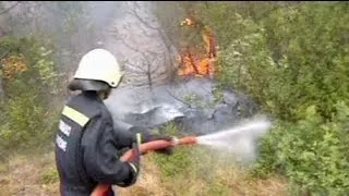 Лісові пожежі вирують на півдні Європи