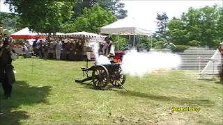 Boute-Feu et tir au canon fête Médiévale 2018 à Roche-la-Molière