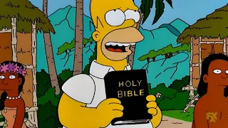The Simpsons - Homer Explains Religion