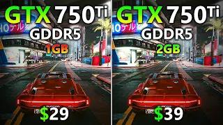 GTX 750 Ti 2GB vs 1GB - Test in 7 Games