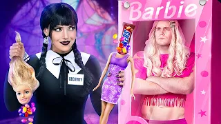 Barbie vs Wednesday Addams!