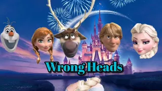 WRONG HEADS DISNEY PRINCESS FROZEN ELSA | WRONG PUZZLES DISNEY | CAN YOU GUESS?