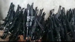 500 locally made КМ-7.62 machine guns handed over to the Ukrainian forces.