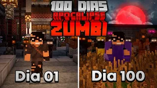 SOBREVIVI 100 DIAS EM UM APOCALIPSE ZUMBI NO MINECRAFT HARDCORE - O FILME