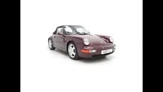 An Enthusiast Owned Porsche 964 Carrera 2 Cabriolet in Rare Amethyst Metallic - SOLD!