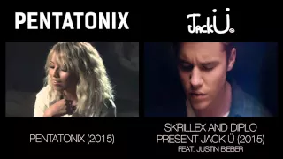 Where Are Ü Now - Pentatonix & Jack Ü (side by side)