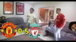 MANCHESTER UNITED vs LIVERPOOL (0-5) LIVE FAN REACTION!! ABSOLUTELY RUTHLESS!!