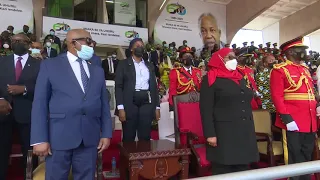 SEE TANZANIA MILITARY ENTERTAIN GUESTS AT THEIR 60TH INDEPENDENCE DAY CELEBRATIONS!UHURU ATTENDS!