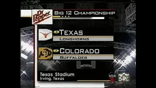 2001 Big XII Championship Game: #7 Colorado Buffaloes vs #3 Texas Longhorns | ABC Sports Broadcast