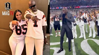 Chad Ochocinco & Fiancee Sharelle Rosado Attend His Induction Into The Bengals Ring Of Honor! 🏈