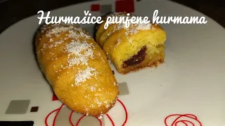 Hurmašice sa kokosom  punjene hurmama #4k #recept