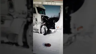 Big Cold weather semi  truck start