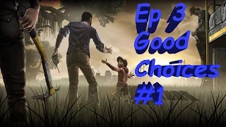 The Walking Dead Ep. 3 Long Road Ahead - Good/Funny Choices Part 1 (PS4 1080p60fps)