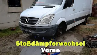 Mercedes Benz Sprinter/ VW Crafter Stoßdämpfer vorne tauschen