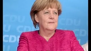 Kanzlerin Merkel auf Wahlkampftour in Seligenstadt