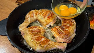 An Italian housewife taught me how to cook chicken thighs! Delicious ASMR dinner recipe!