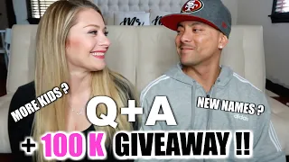 ANSWERING ALL YOUR QUESTIONS / Husband + Wife Q+A / 100K GIVEAWAY ANNOUNCEMENT- Christy Gior