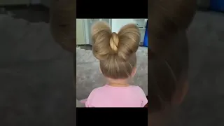 Cute bow hairstyles for little girls 💖