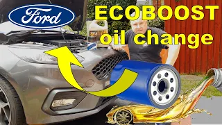 FORD 3 Cyl Oil and Filter Change | Ford ECOBOOST Oil Change