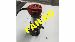 FAILED Bauer Trim Router from Harbor Freight #shorts
