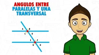 ANGULOS ENTRE PARALELAS Y UNA TRANSVERSAL Super facil - Para principiantes