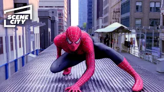 スパイダーマン2：ドクター・オクトパス列車での格闘シーン（アルフレッド・モリナ、トビー・マグワイア 4k hd クリップ) | キャプション付き