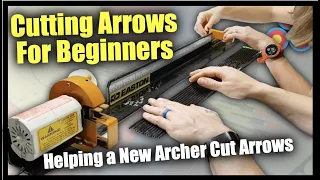 How to Cut Arrows for Beginners | Helping an Archery noob Cut Arrows for the First Time