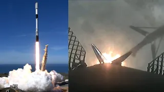 SpaceX Transporter-9 launch and Falcon 9 first stage landing