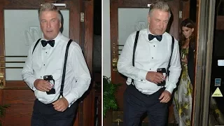 Alec Baldwin Lends His Jacket To Wife Hilaria Following His Big Emmy Win