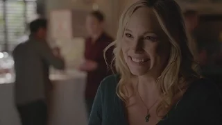 The Vampire Diaries 7x11 Alaric and Caroline talk about Josie and Lizzie